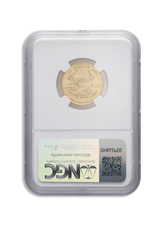 1996 1/4 oz Gold Eagle $10 NGC MS70
