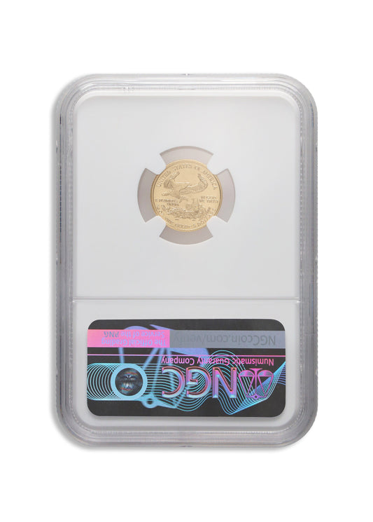 2000 1/10 oz Gold Eagle $5 NGC MS70