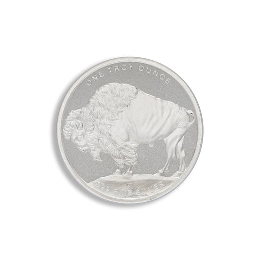 1 oz Silver Round - Buffalo Design .999 - Frontier Mint (New)