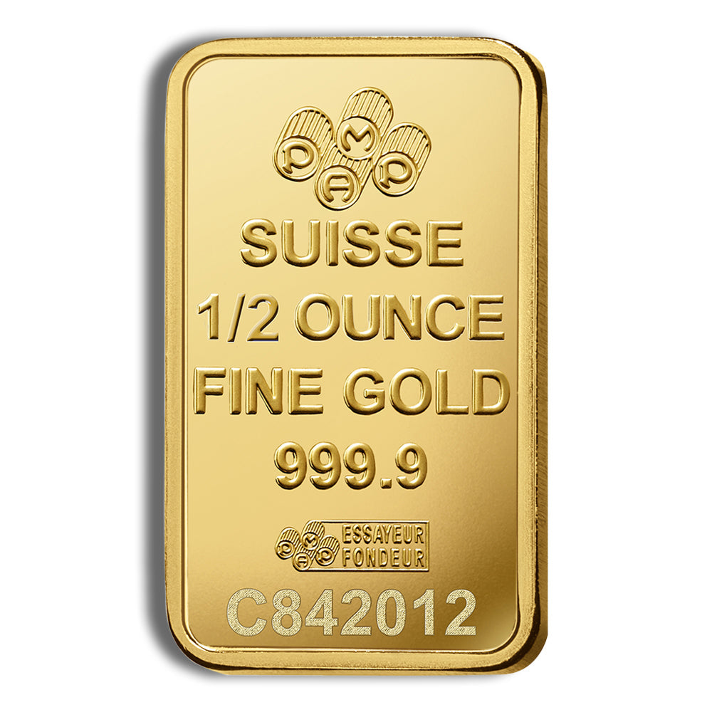 1/2 oz Gold Bar - PAMP Fortuna (Carded)