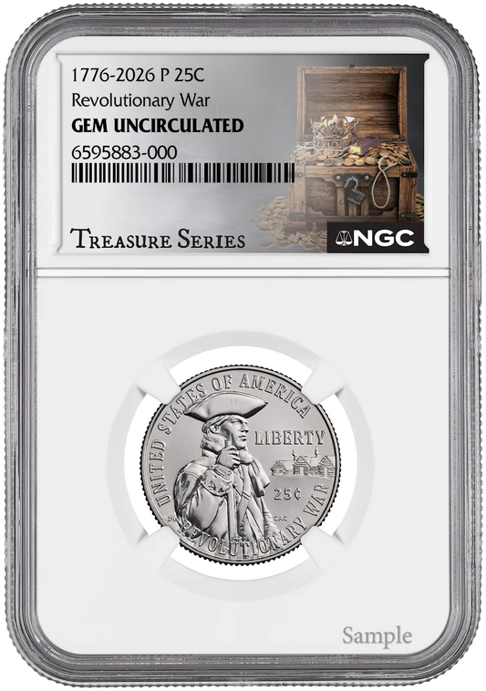 2026 U.S. Semiquincentennial Quarter Certified Uncirculated Slab – America 250 Collectible