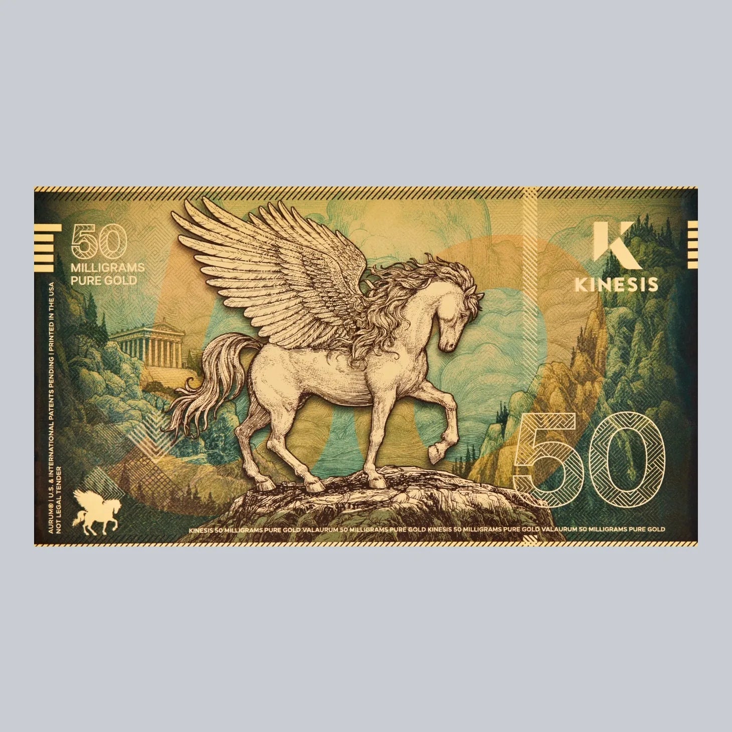 50 MG Kinesis Pegasus Gold Bill K2BX