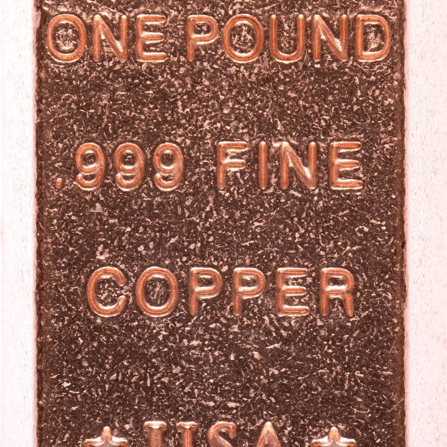 1 Pound Copper Bullion Bar Ingot Paperweight - 999 Pure Chemistry Element Design with Certificate of Authenticity GOLD TESTING EQUIPMENT