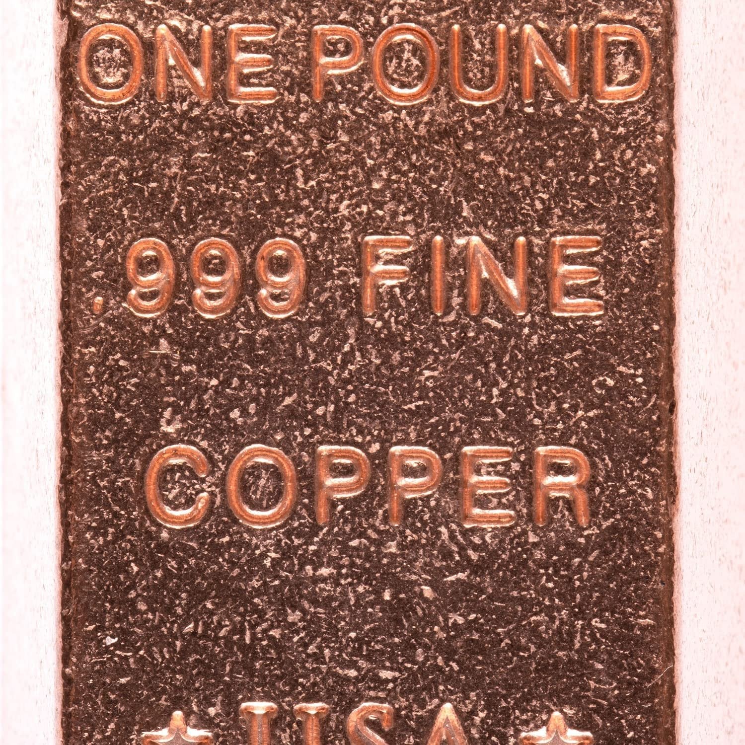 1 Pound Copper Bullion Bar Ingot Paperweight - 999 Pure Chemistry Element Design with Certificate of Authenticity GOLD TESTING EQUIPMENT