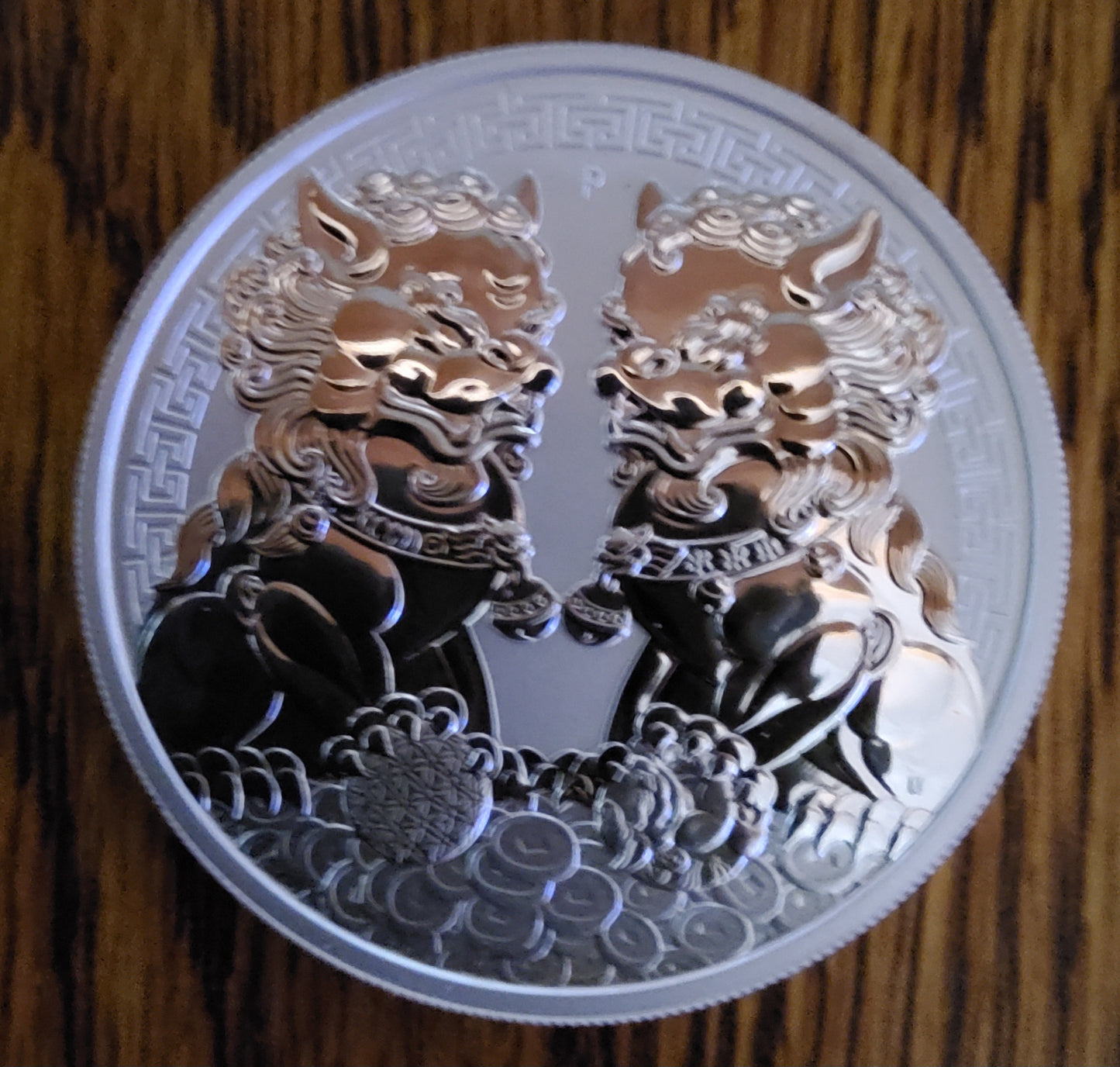 2020 1 oz Australian Guardian Lions Double Pixiu Silver Coin