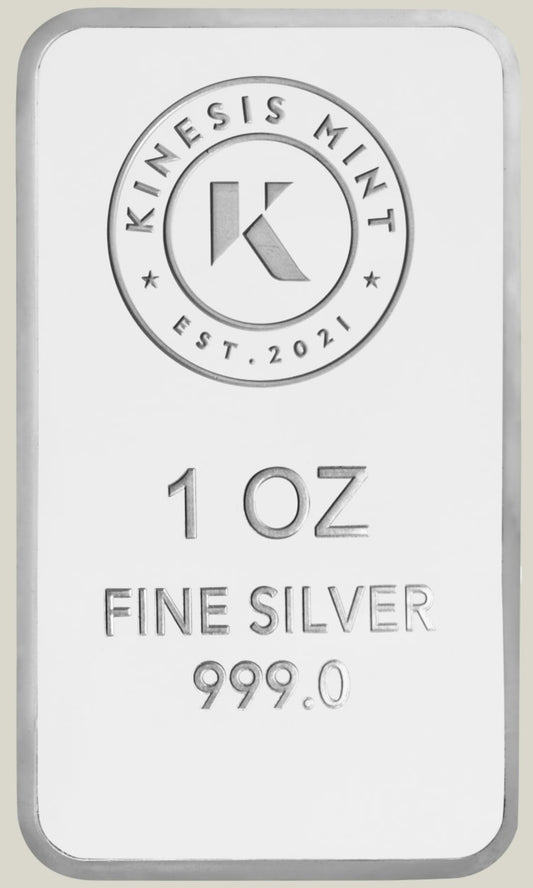 1oz Kinesis Themis Silver Bar 2023