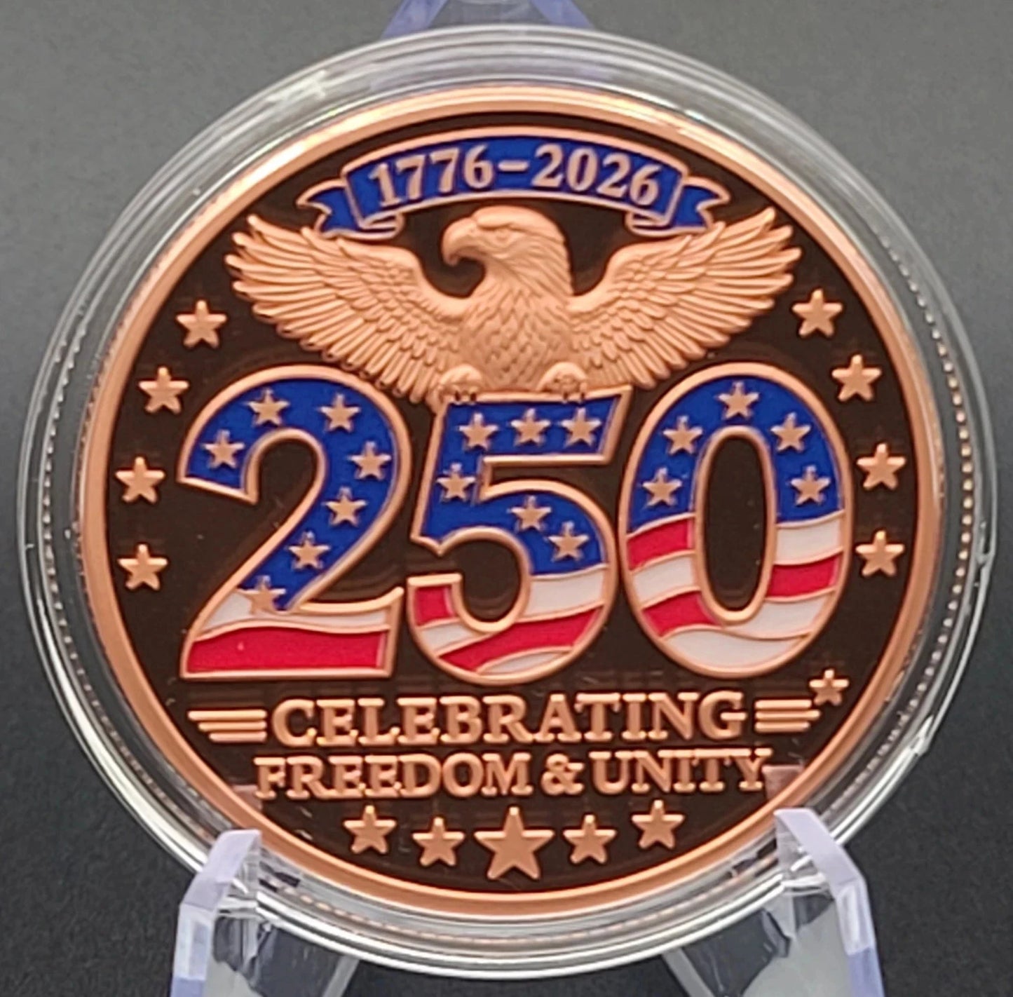 2026 USA 250th Anniversary Colorized 1 oz .999 Copper Round