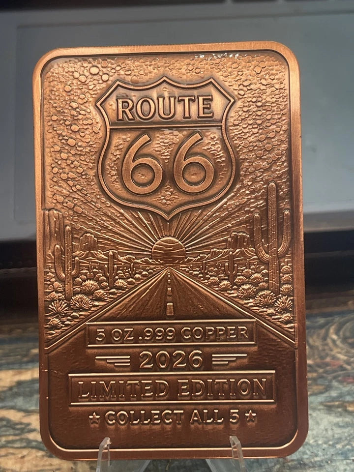 The Diner – Route 66 Series #1 of 6 – 5 oz Copper Bar in Capsule | K2BX
