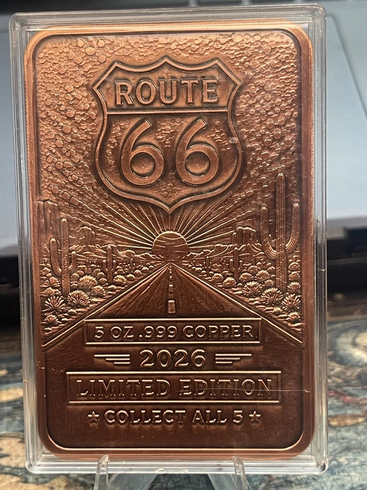 The Diner – Route 66 Series #1 of 6 – 5 oz Copper Bar in Capsule | K2BX